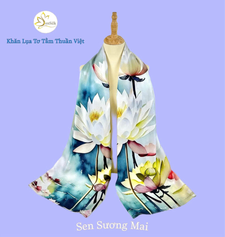 ⭐ Khăn Lụa Dài In SenSilk: Món Quà Giáng Sinh Chạm Đến Trái Tim Vợ 🎄💞