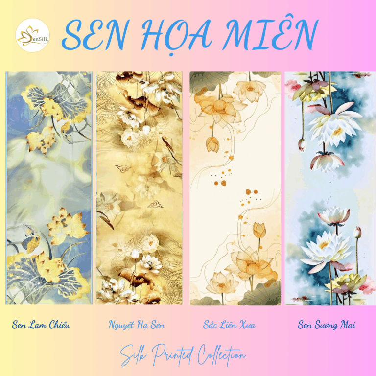 ⭐MÓN QUÀ GIÁNG SINH TINH TẾ CHO NGƯỜI BẠN TRÂN QUÝ: KHĂN LỤA HOA SEN SEN SILK