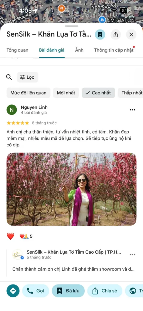 Khách hàng TP.HCM chia sẻ trải nghiệm với SenSilk