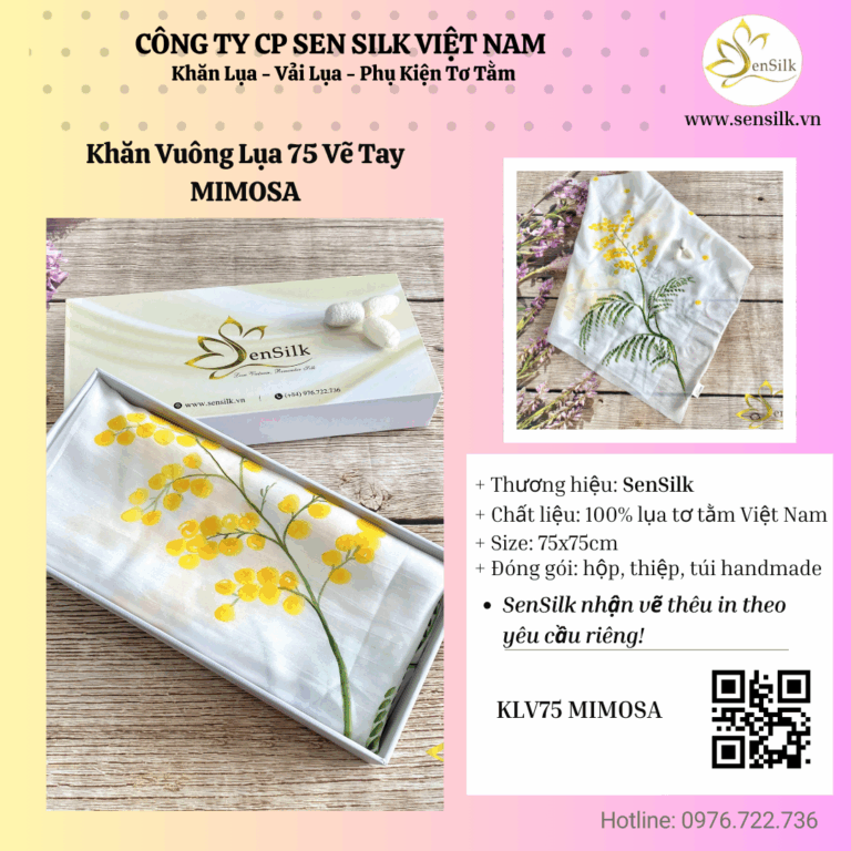 KHI NGHỆ THUẬT VẼ TAY GẶP GỠ LỤA TƠ TẰM THUẦN VIỆT