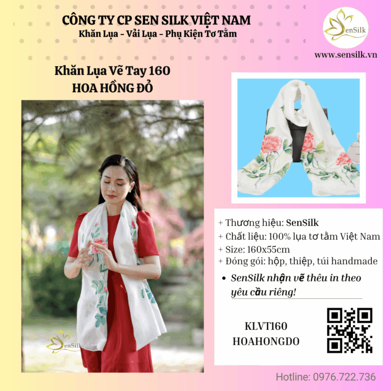 🌟 KHĂN LỤA VẼ TAY – MÓN QUÀ TRI ÂN DOANH NGHIỆP MANG GIÁ TRỊ THỰC SỰ 🌟
