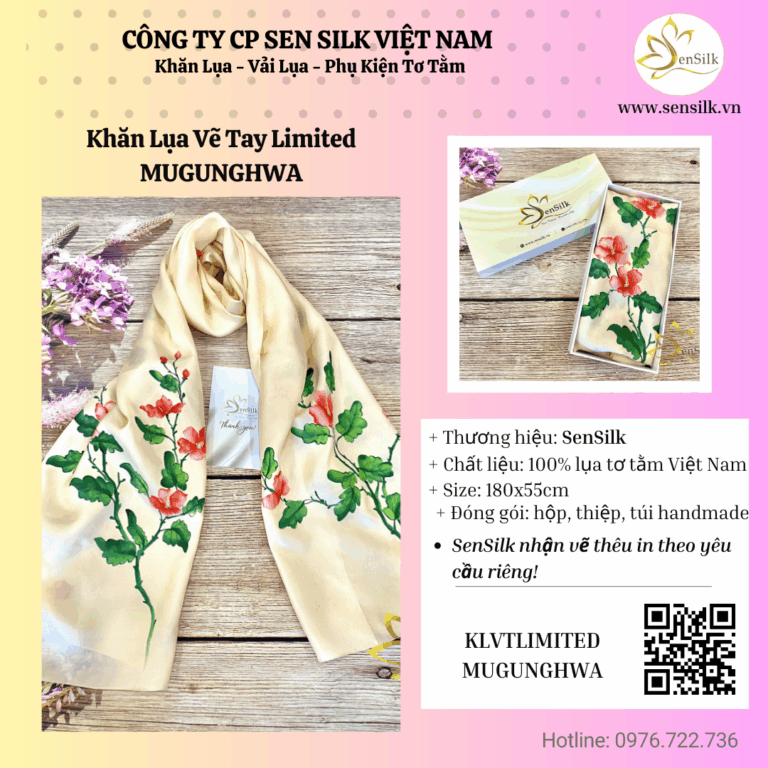🎄 GIÁNG SINH ẤM ÁP VỚI KHĂN LỤA VẼ TAY LIMITED SEN SILK