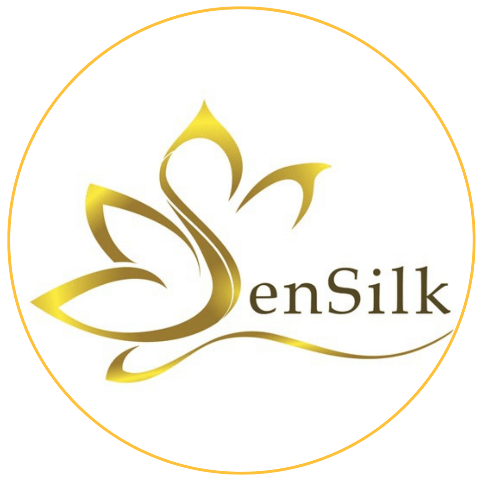 Logo chính thức SenSilk - Thương hiệu Khăn Lụa Tơ Tằm và Quà Tặng Thủ Công Cao Cấp Việt Nam