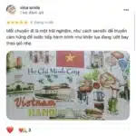 ảnh chụp đánh giá Google Maps của khách hàng về khăn lụa SenSilk