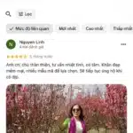 ảnh chụp đánh giá Google Maps của khách hàng về khăn lụa SenSilk
