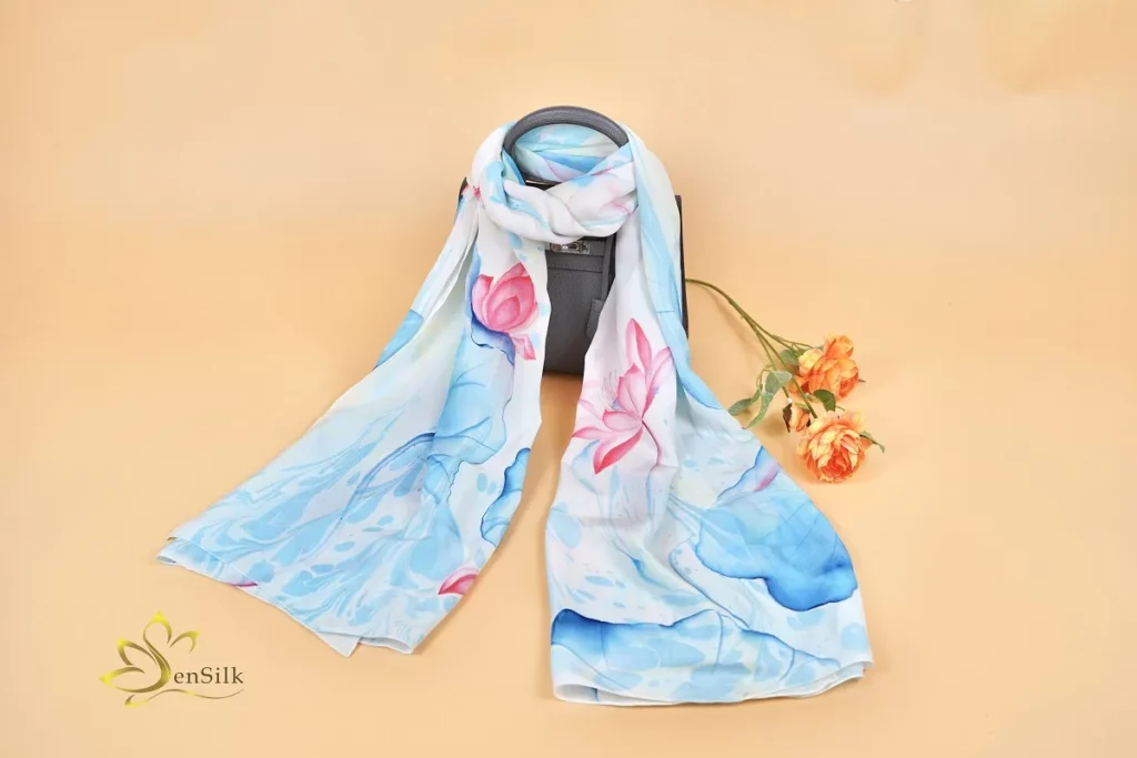 Khăn lụa tơ tằm thủ công cao cấp của SenSilk