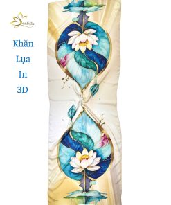 Khăn choàng lụa tơ tằm hoa sen nghệ thuật SenSilk