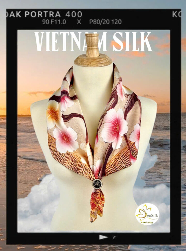Khăn Lụa Tơ Tằm Cao Cấp – Vẻ Đẹp Sang Trọng Từ SenSilk