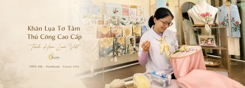 SenSilk | Khăn Lụa Tơ Tằm Cao Cấp