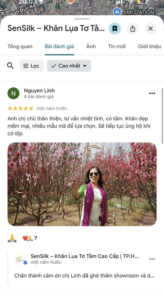 Khách hàng - Feedback Khách Hàng SenSilk