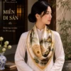 Khăn lụa vuông Miền Di Sản 65x65cm in 3D SenSilk quàng cổ thanh lịch