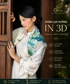 Khăn Lụa Vuông In 3D