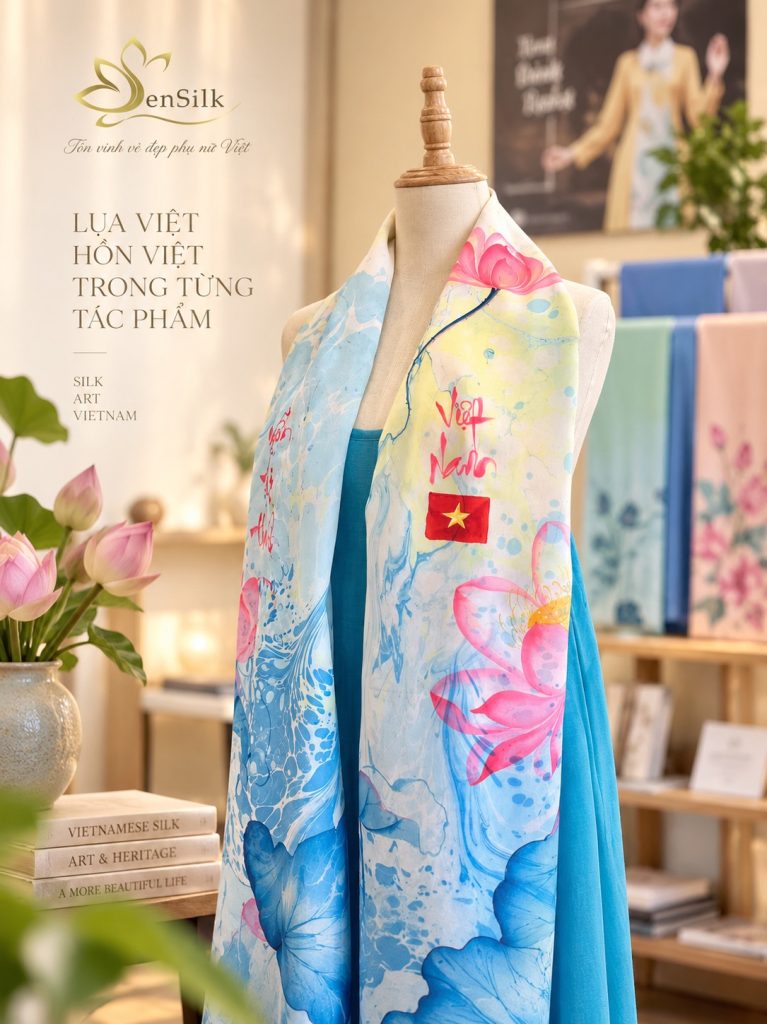 Thiết kế khăn lụa theo yêu cầu làm quà tặng doanh nghiệp tại SenSilk