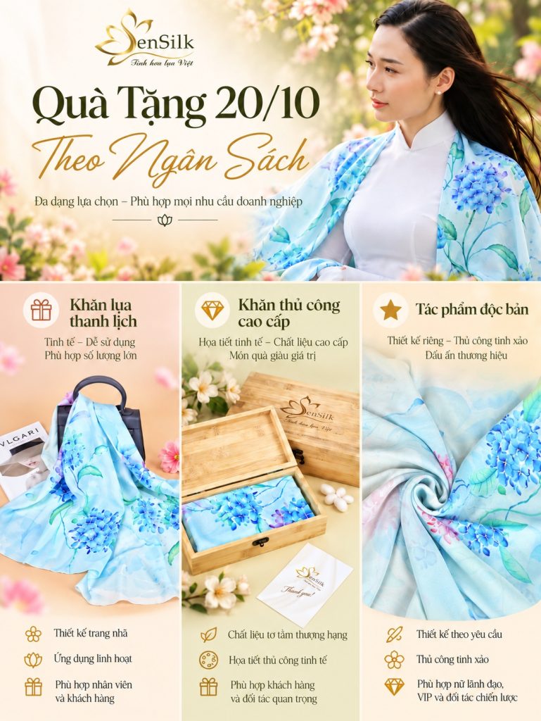 Chọn quà 20/10 cho doanh nghiệp theo ngân sách và đối tượng