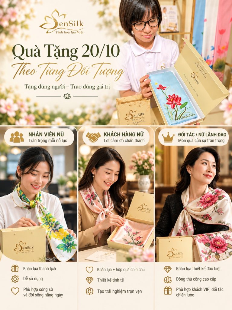 Gợi ý quà tặng 20/10 theo từng đối tượng, từ nhân viên nữ, khách hàng nữ đến đối tác và nữ lãnh đạo